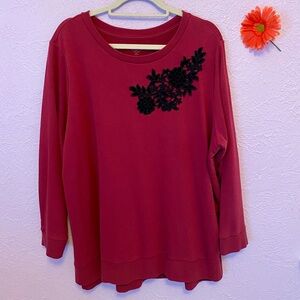 St Johns Bay long sleeve blouse 2X